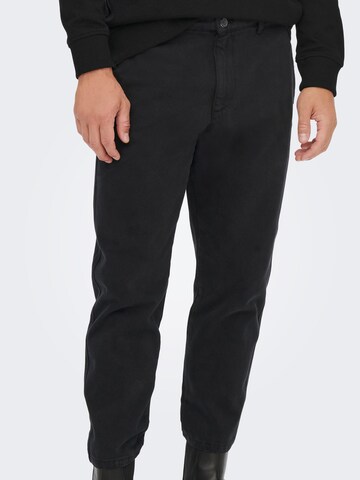 Only & Sons Regular Chino trousers 'AVI' in Black