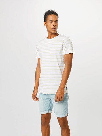 TOM TAILOR DENIM T-Shirt in Weiß: predná strana