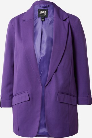 River Island Blazer in Purple: front