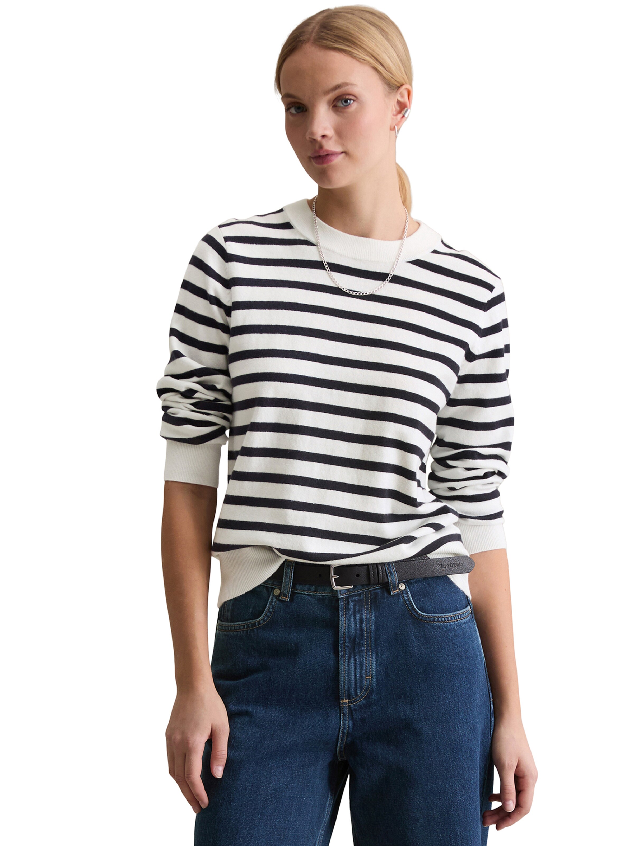 Marc O'Polo DENIM Свитер в Белый: спереди