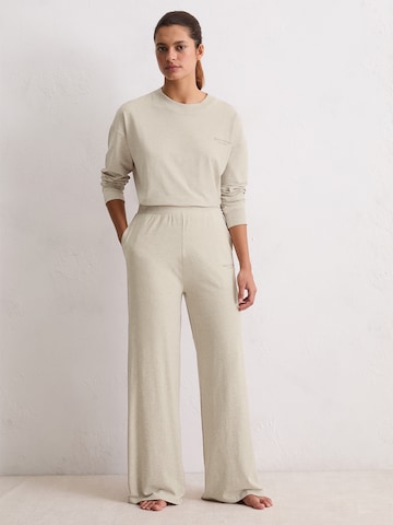 Pantalon de pyjama ' M-Line ' Marc O'Polo en beige : devant