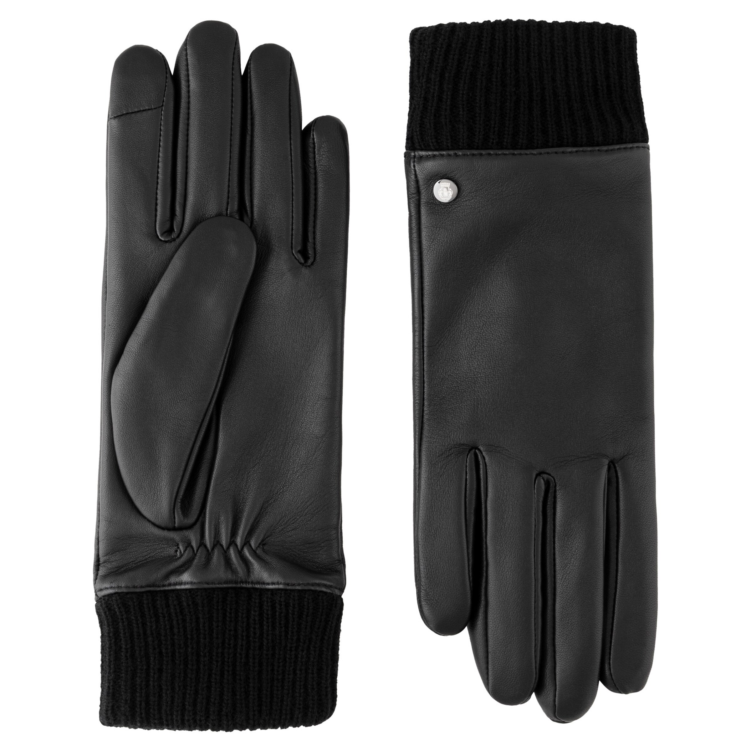 Mezzoguanti 'BRESLAU TOUCH' di Roeckl in nero: frontale