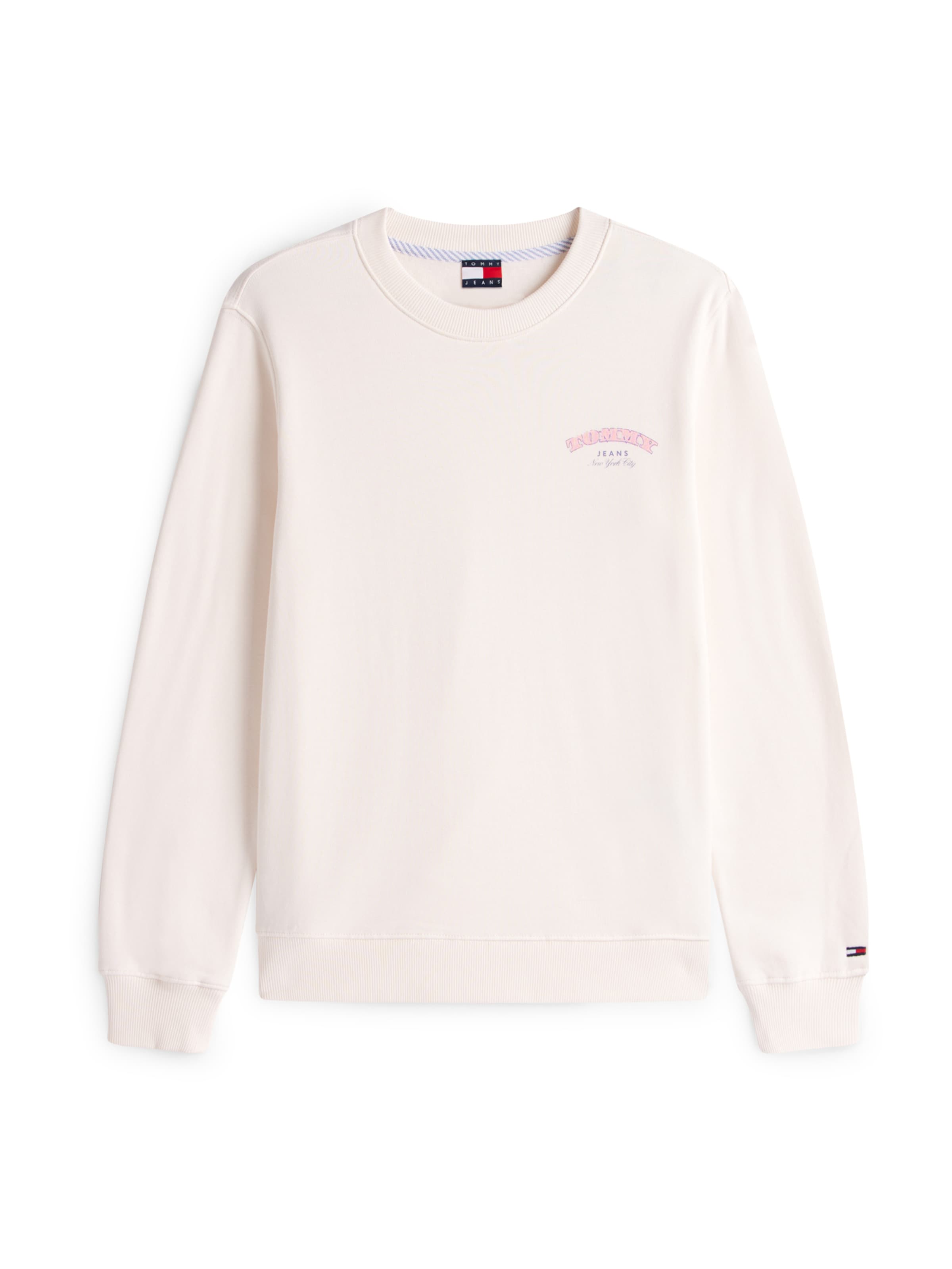 balta Tommy Jeans Megztinis be užsegimo: priekis