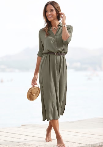 LASCANA Shirt Dress in Green