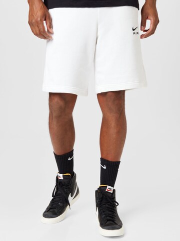 Nike Sportswear Kalhoty – bílá: přední strana
