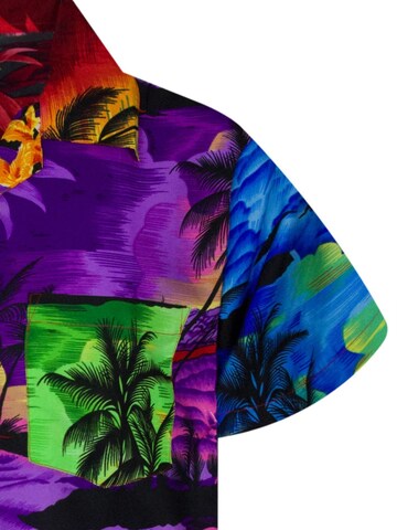 King Kameha Regular Fit Hemd 'Surf'‌‌‌‌‌‌‌ in Mischfarben