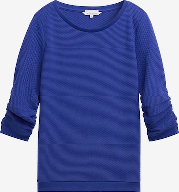 Sweat-shirt TOM TAILOR DENIM en bleu : devant