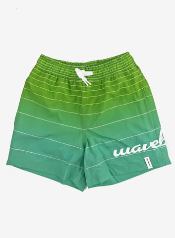 Pantaloncini da bagno di wavebreaker in verde: frontale