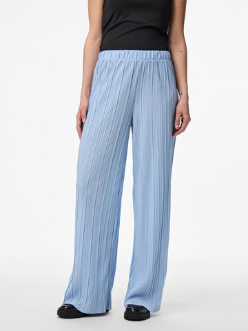 PIECES Wide Leg Hose 'PCPammi' in Blau: Vorderseite