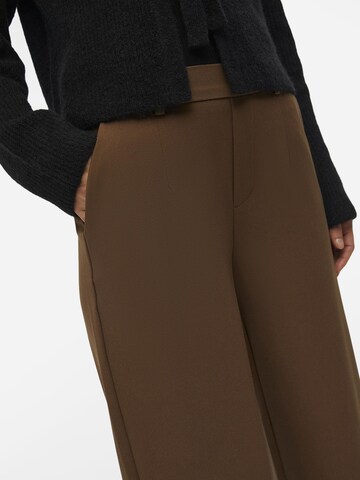 OBJECT Wide leg Trousers 'Lisa' in Brown