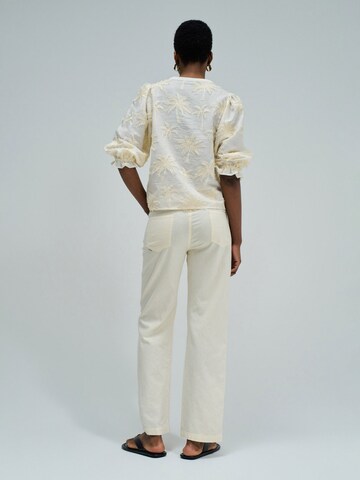 Regular Pantalon chino Salsa Jeans en jaune