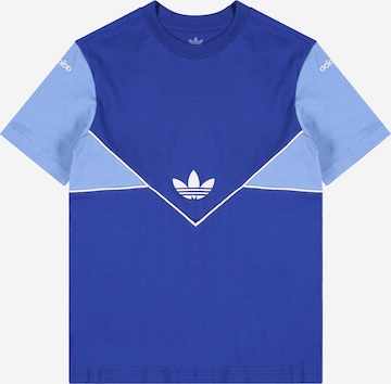 T-Shirt 'Adicolor' ADIDAS ORIGINALS en bleu : devant