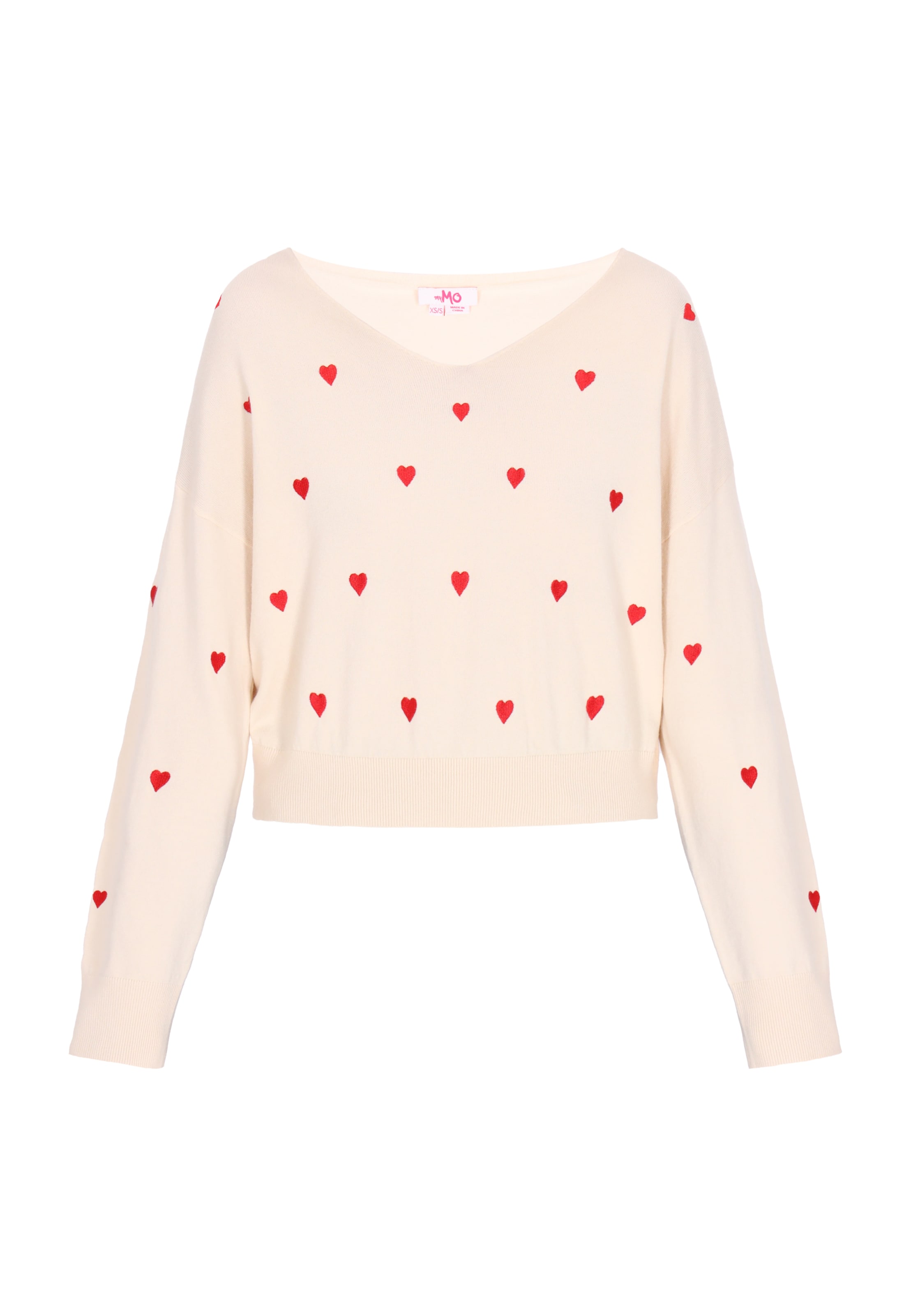 MYMO Sveter 'Comfy' - Biela: predná strana