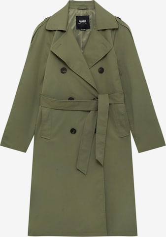 Manteau mi-saison Pull&Bear en vert : devant