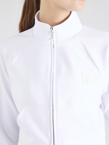 Jachetă de trening de la Juicy Couture Sport pe alb