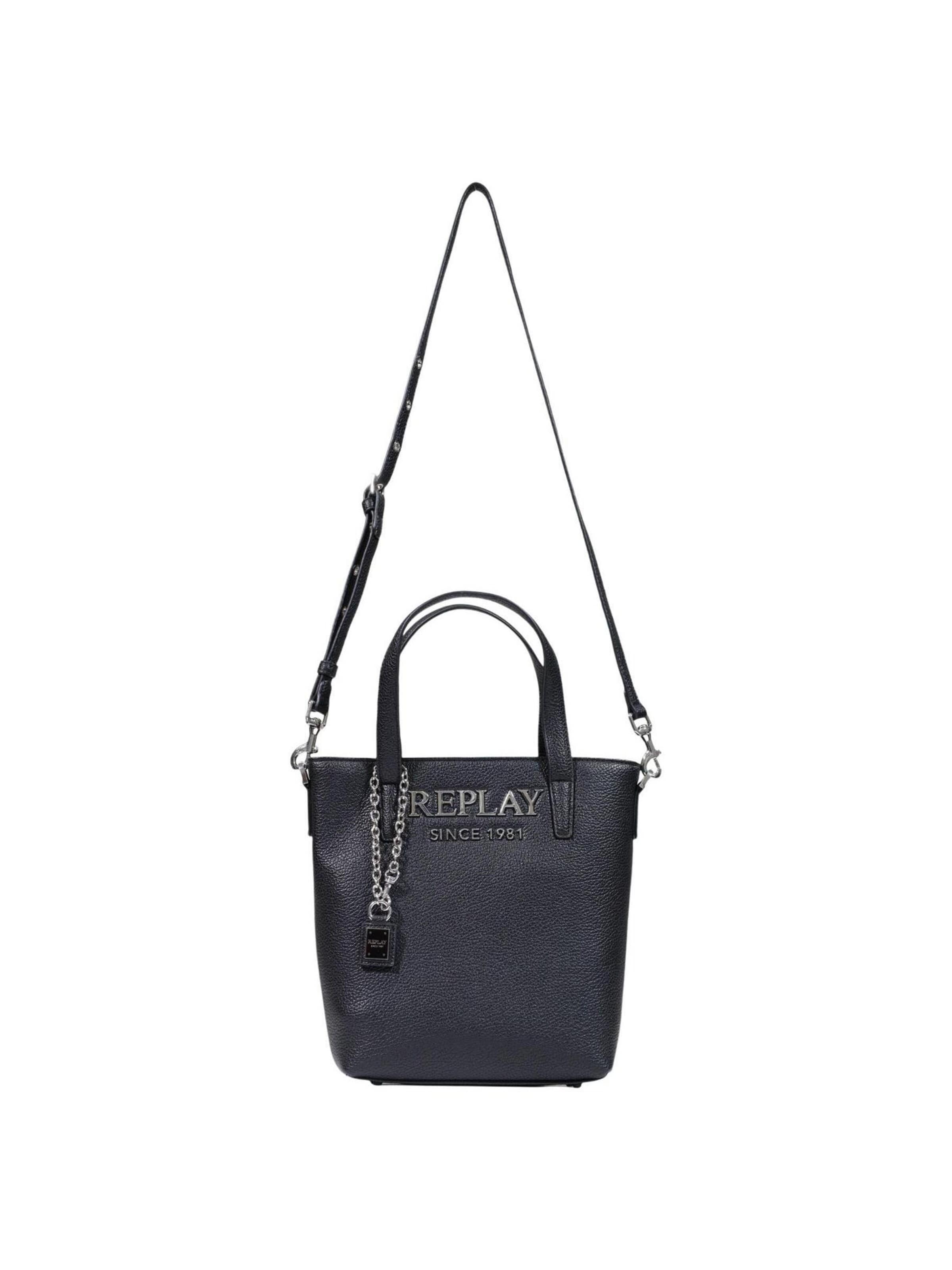 Borsa a spalla 'HAMMERED SYNTHETIC FW019V.000.A7243S' di REPLAY in nero