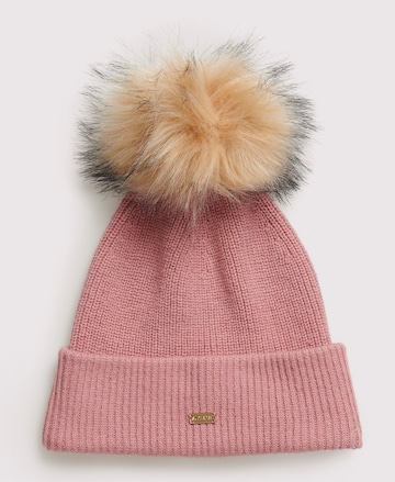 Superdry Beanie 'Heritage' in Pink