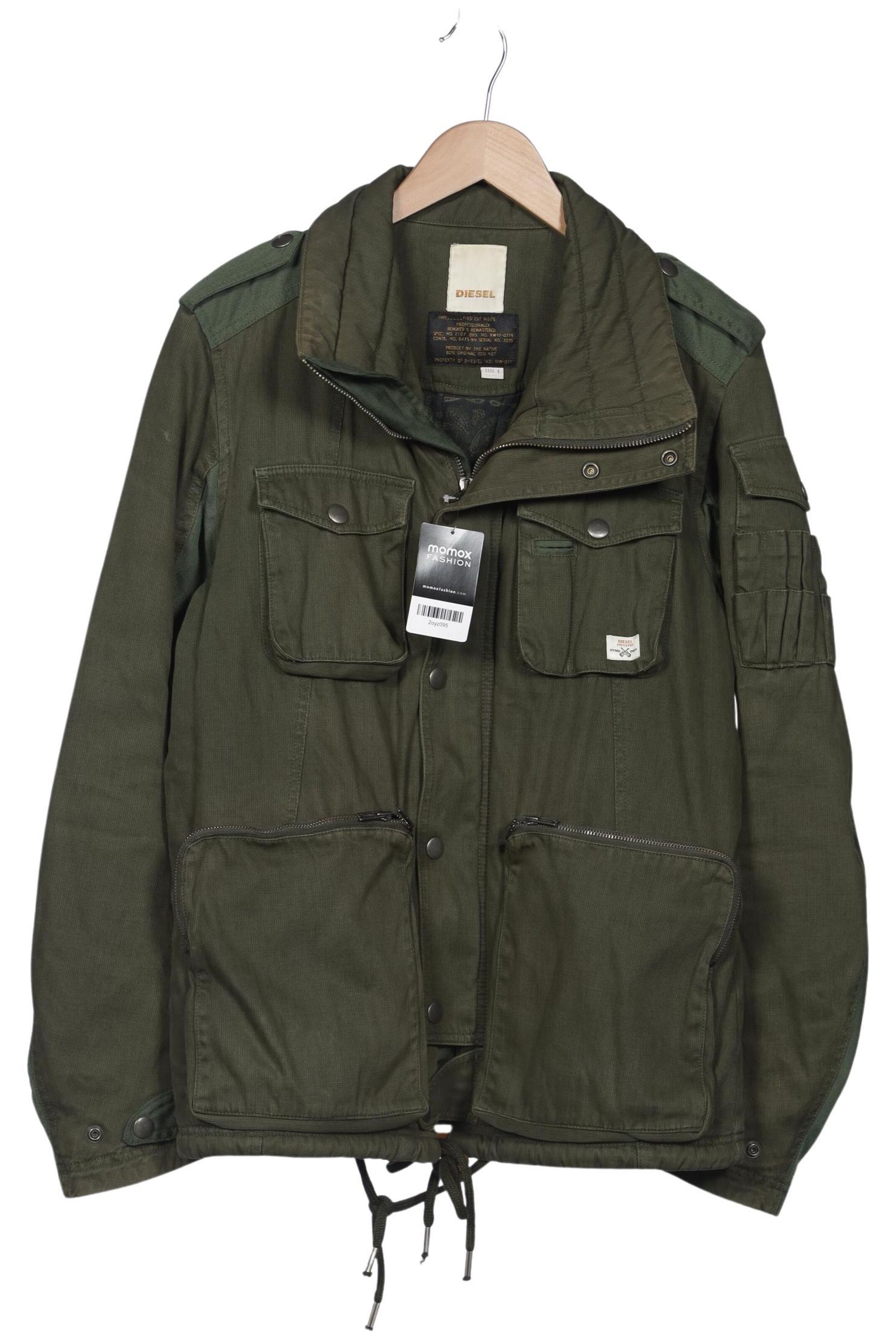 DIESEL Jacket & Coat in L in Green: front