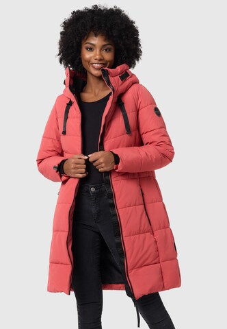 MARIKOO Winter Coat 'Natsukoo XVI' in Pink: front