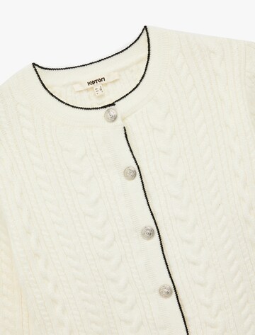Koton Knit Cardigan in White