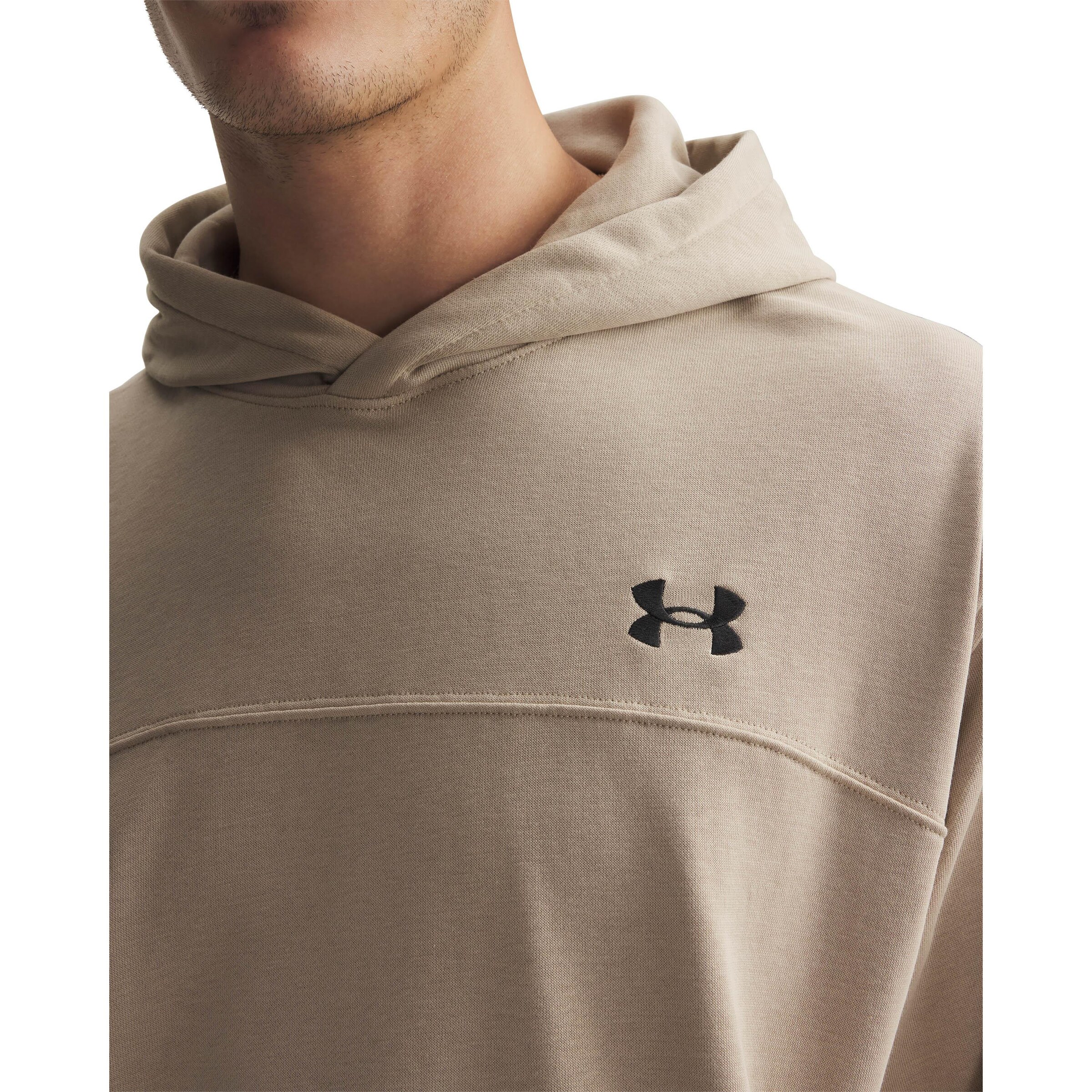 UNDER ARMOUR Sports sweatshirt 'Rival' in Brown