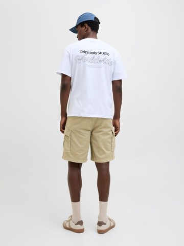 JACK & JONES Loosefit Cargobroek 'JPSTKarl Avery' in Beige