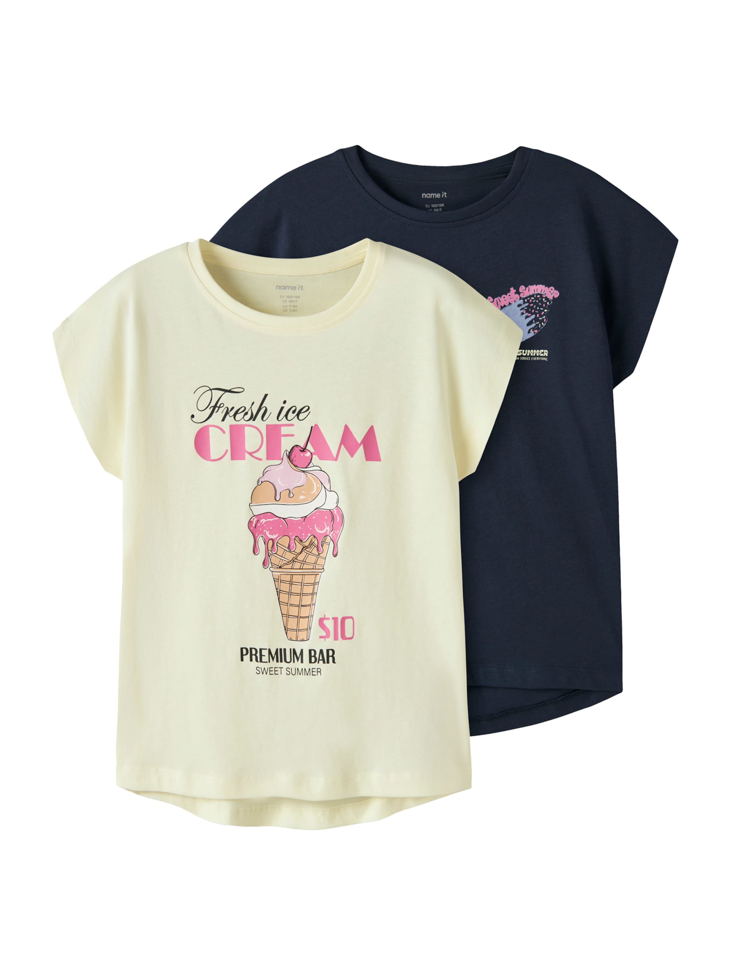 NAME IT Paita 'NKFVIOLET' värissä beige / hiekka / laivastonsininen / vaaleanpunainen, Tuotenäkymä