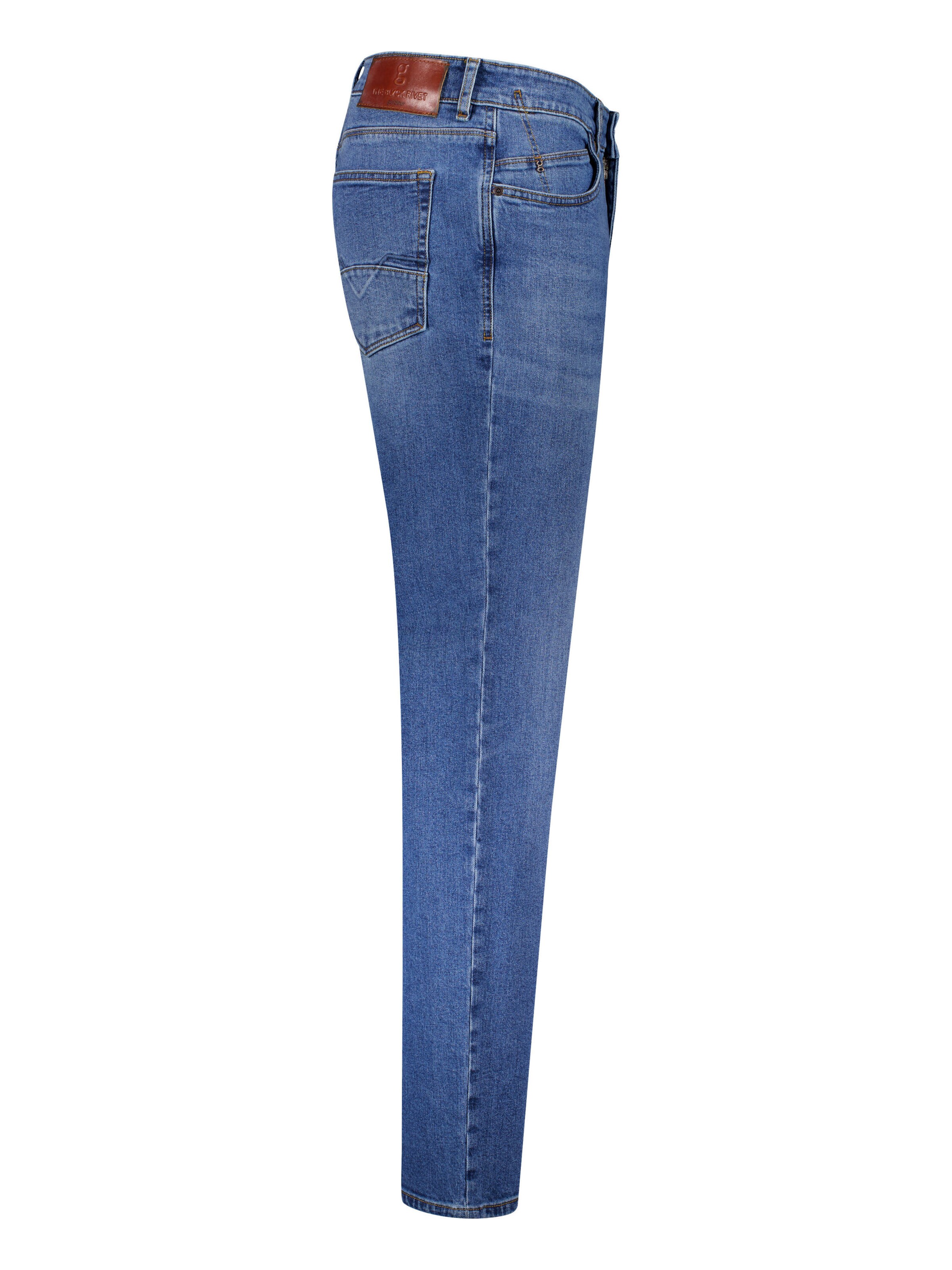 ATELIER GARDEUR Slimfit Jeans "Bennet", authentische Used-Effekte in Blau