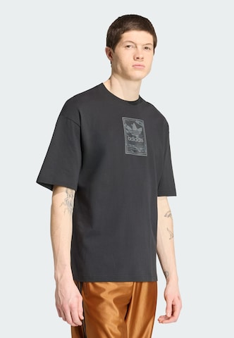 ADIDAS ORIGINALS Shirt in Black: front