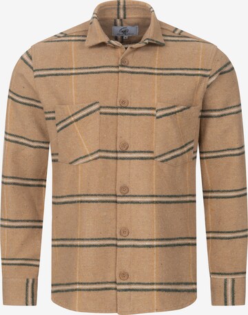 Rock Creek Button Up Shirt in Beige: front