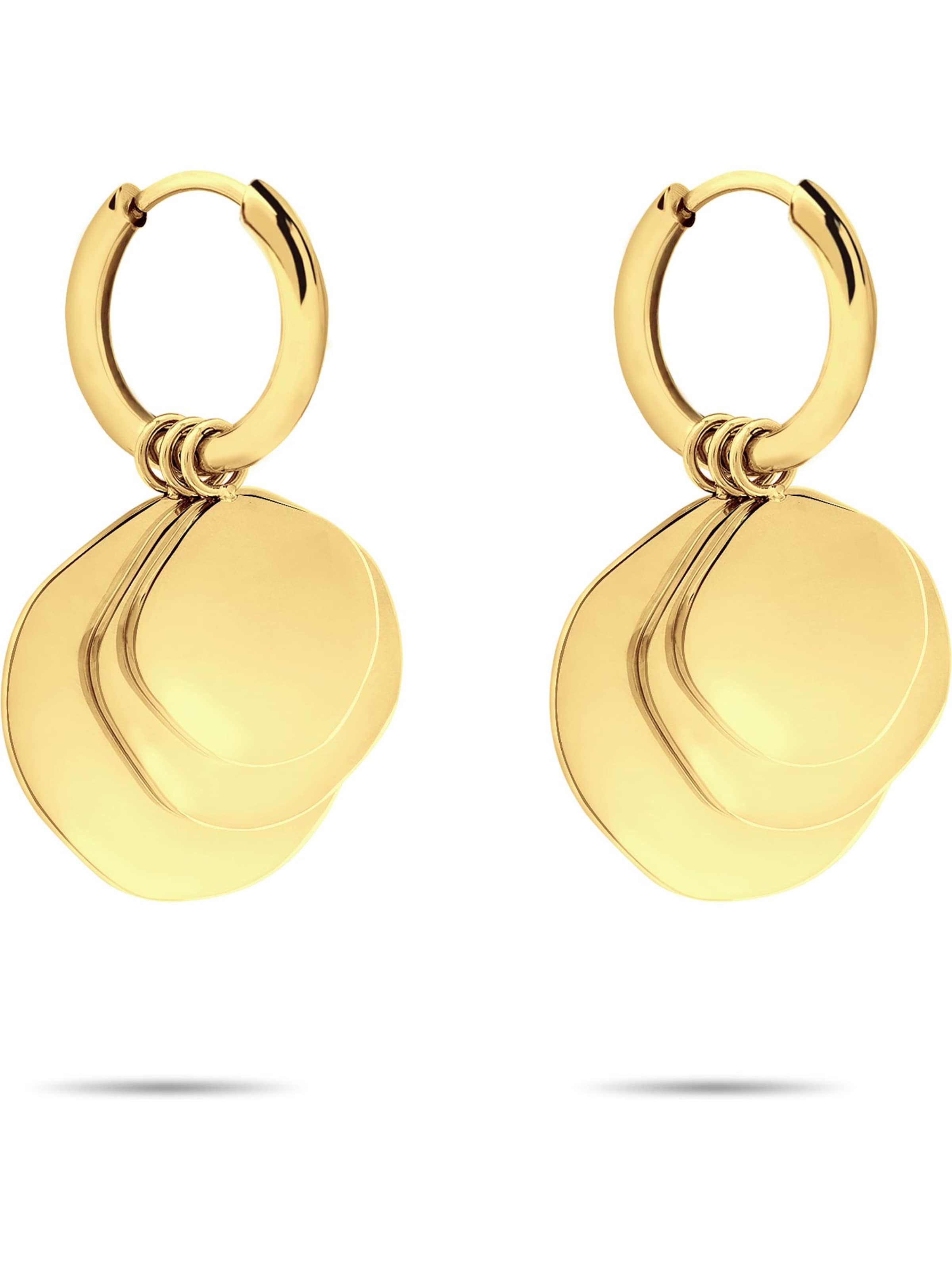 Liebeskind Berlin Oorbellen in Geel: voorkant