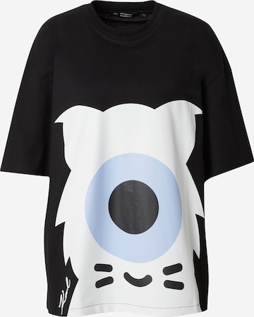 T-shirt 'Darcel Disappoints' Karl Lagerfeld en noir : devant