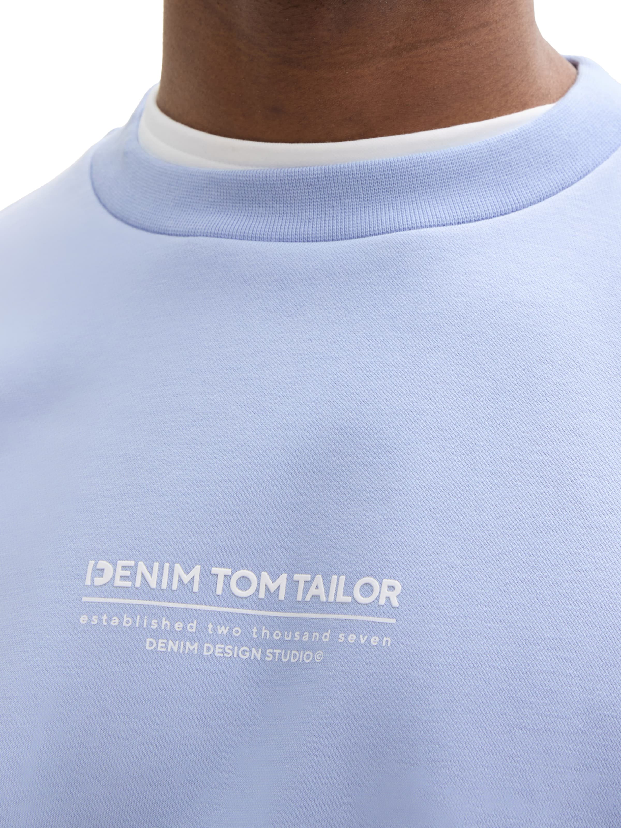 Felpa di TOM TAILOR DENIM in blu