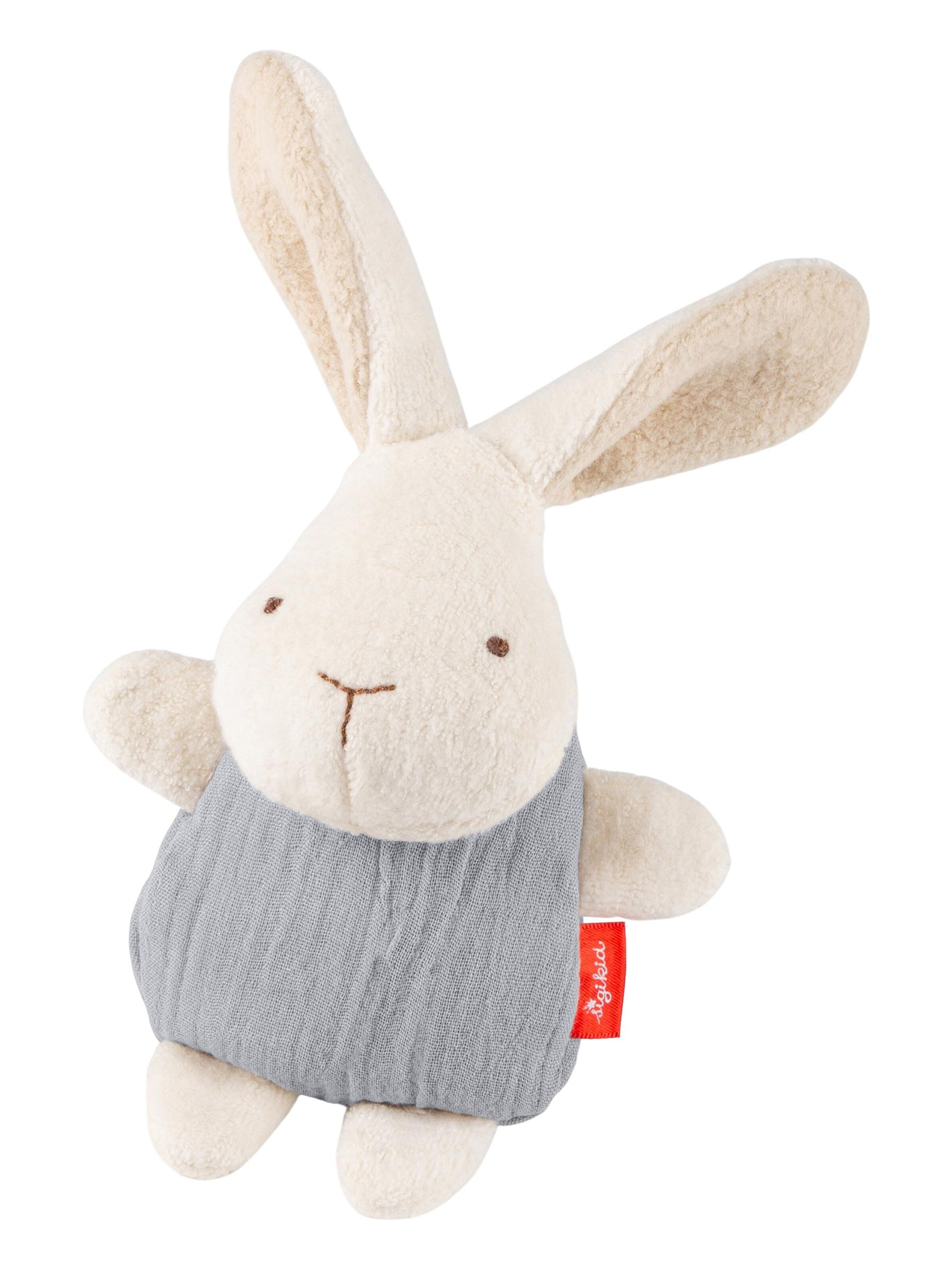 SIGIKID Kuscheltiere 'Greifling Hase sigibaby'‌‌‌‌‌‌‌‌ in Grau: Vorderseite