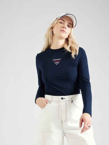 Tommy Jeans Tričko 'ESSENTIAL' – modrá: přední strana