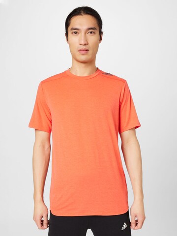 ADIDAS SPORTSWEAR Performance Shirt 'Designed for Training' in Orange: front