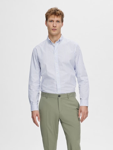 SELECTED HOMME - Ajuste estrecho Camisa 'RICK' en blanco: frente