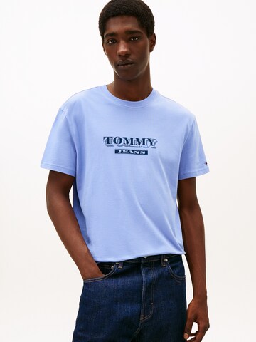 Tommy Jeans Särk, värv sinine: eest vaates