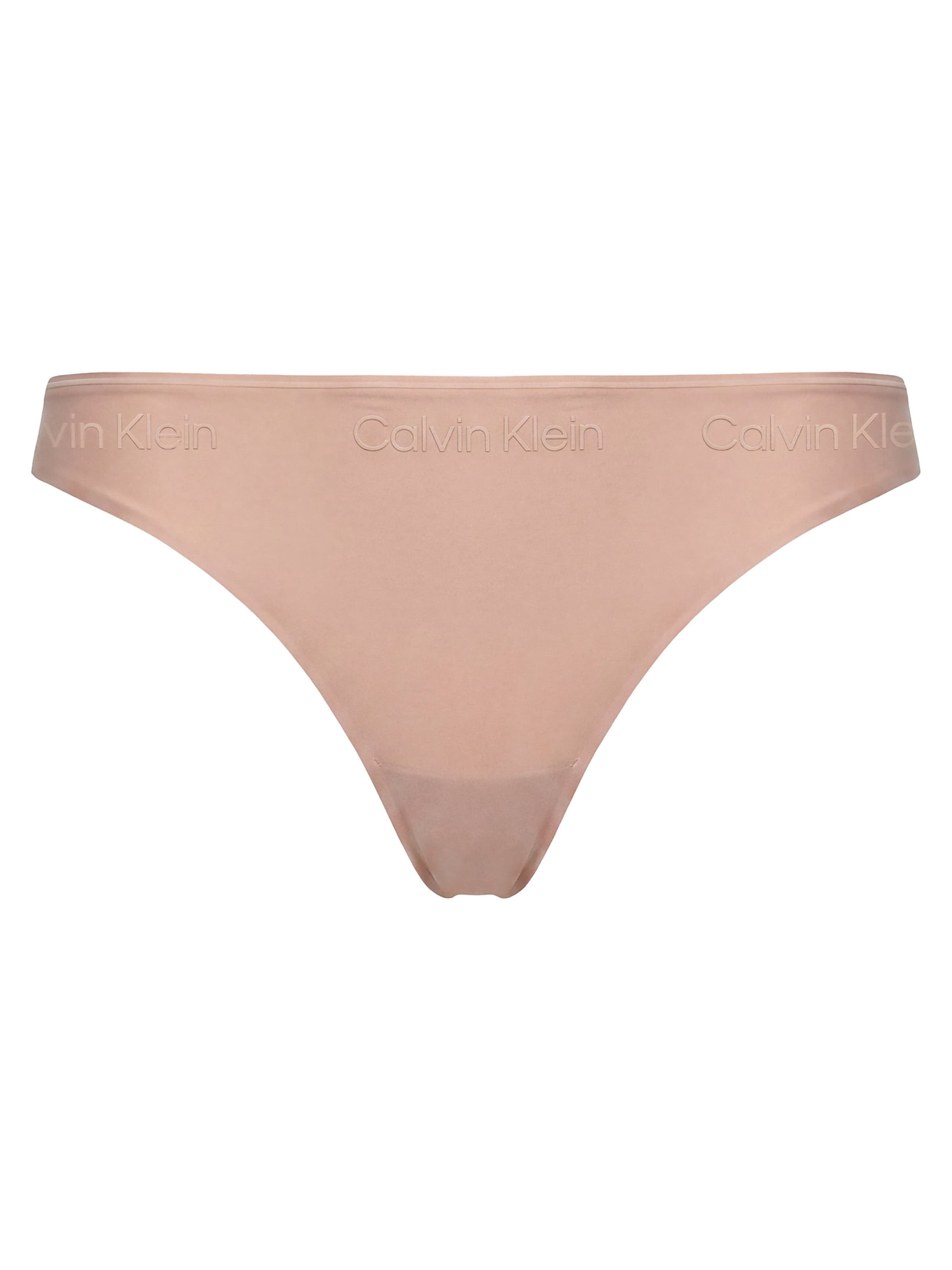 String 'Invisibles' Calvin Klein en rose : devant