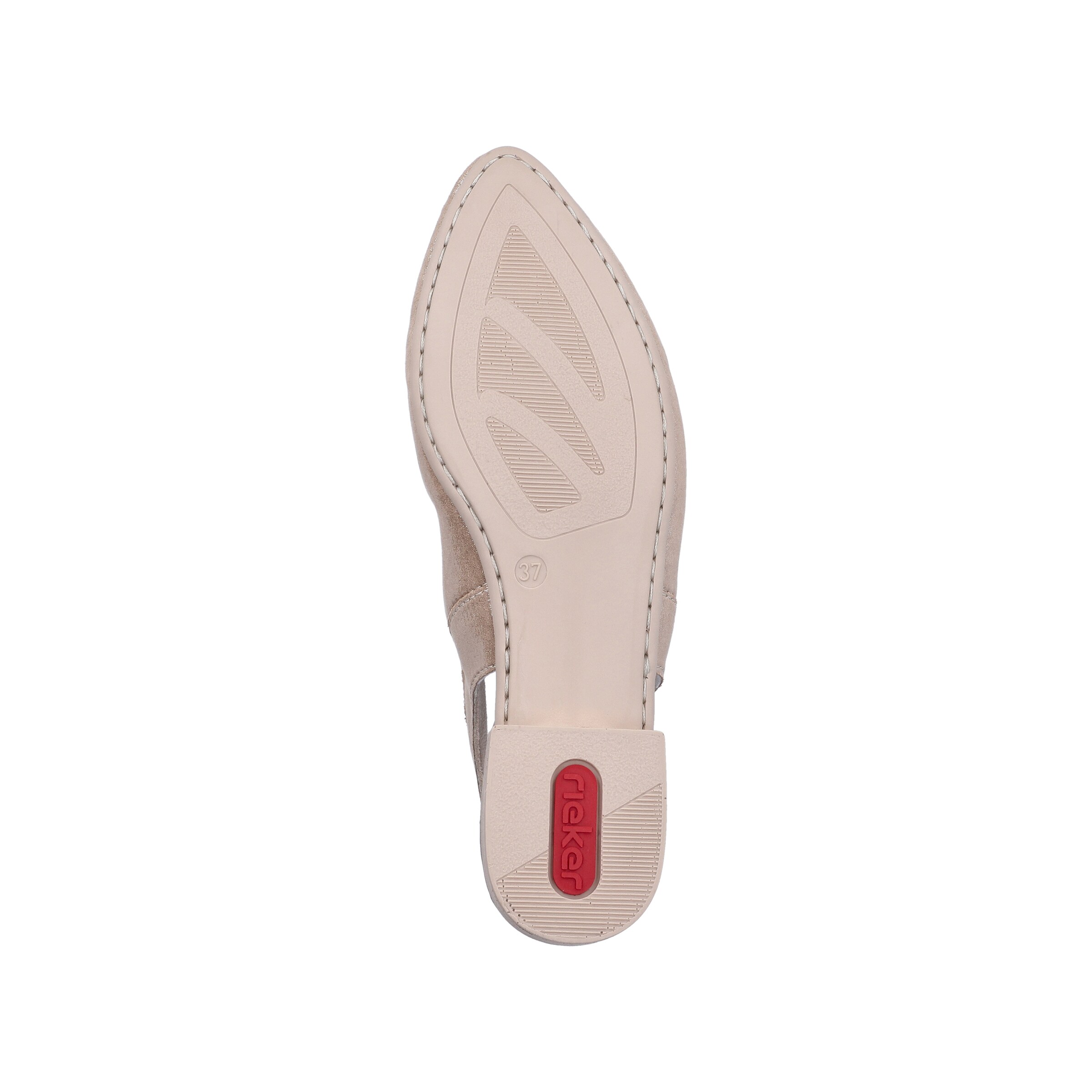 Rieker Ballet Flats with Strap in Beige