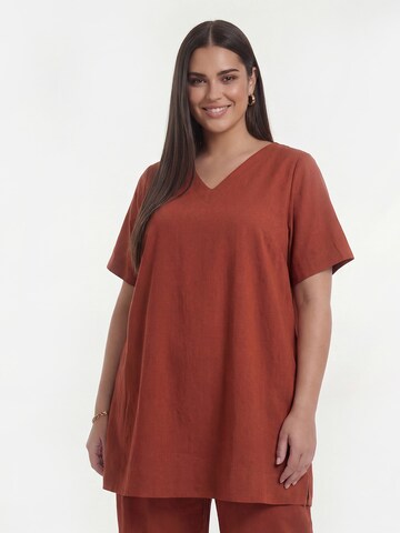 YOEK Tuniek in Rood: voorkant