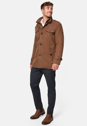 INDICODE JEANS Between-Seasons Coat 'Brandon' in Beige