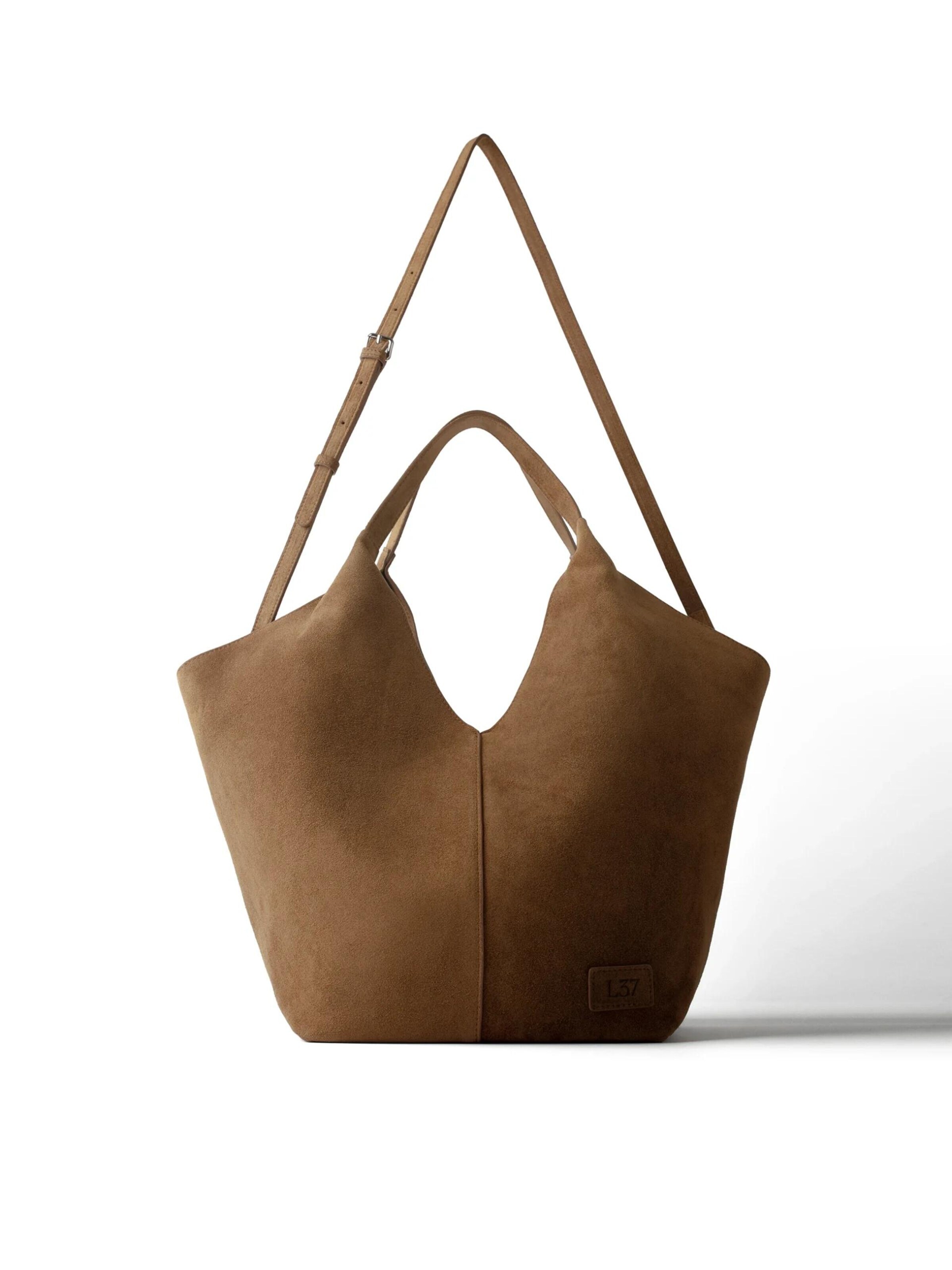 L37 HANDMADE SHOES Ročna torbica 'NOTHING LEFT TO PROVE' | rjava barva