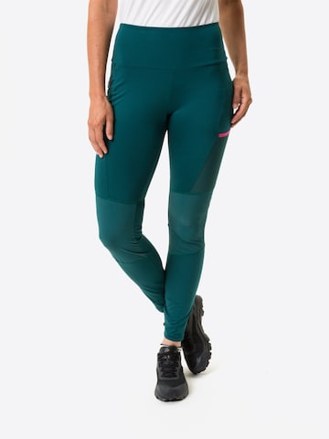 VAUDE Skinny Outdoor Pants 'Scopi II' in Green: front