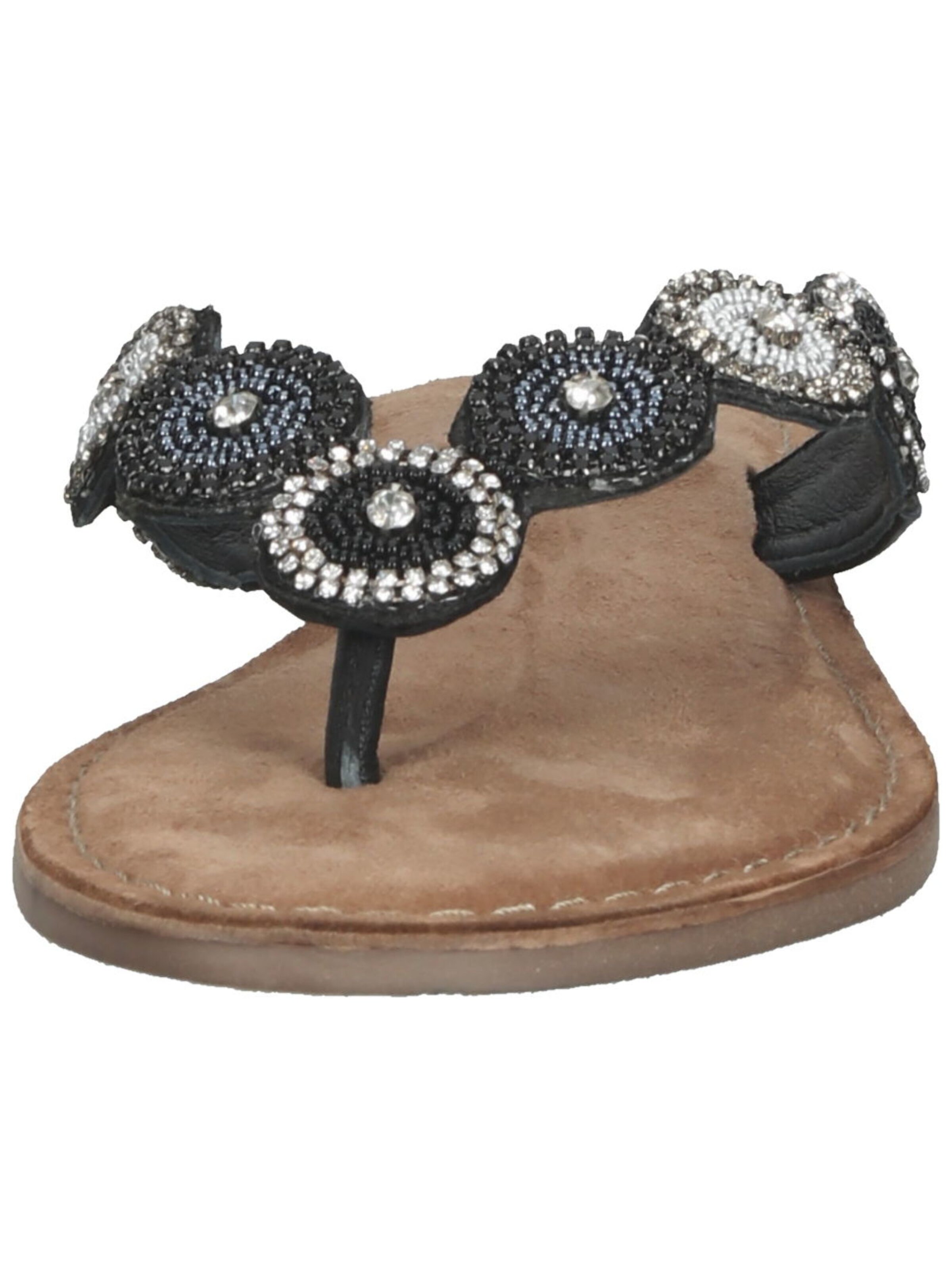 Tongs LAZAMANI en noir