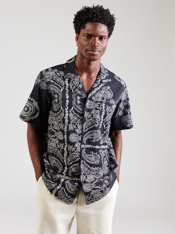 Les Deux - Ajuste confortable Camisa en negro: frente