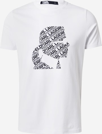 T-Shirt Karl Lagerfeld en blanc : devant