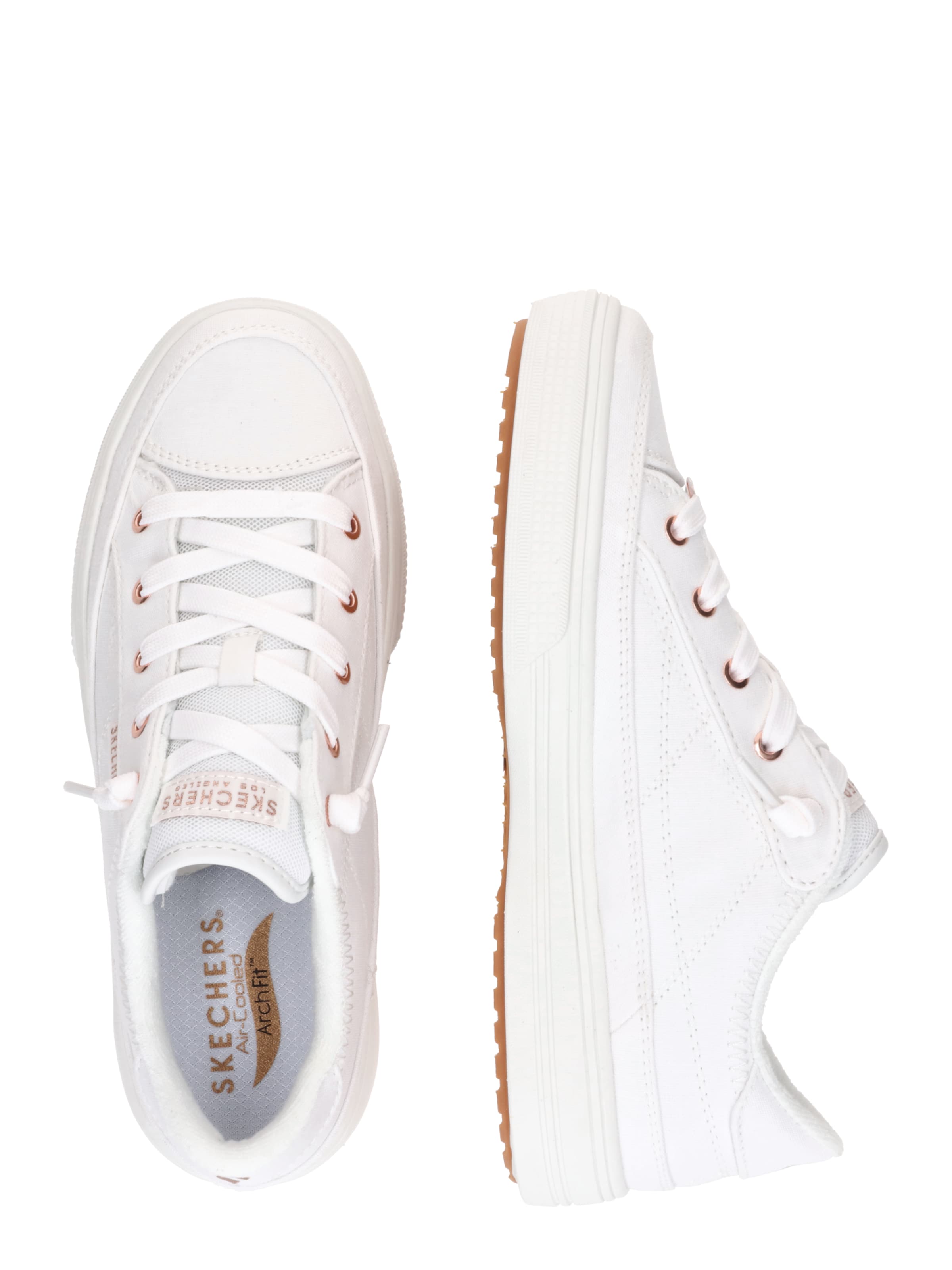 balts SKECHERS Zemie brīvā laika apavi 'ARCH FIT ARCADE - MEET YA THERE'