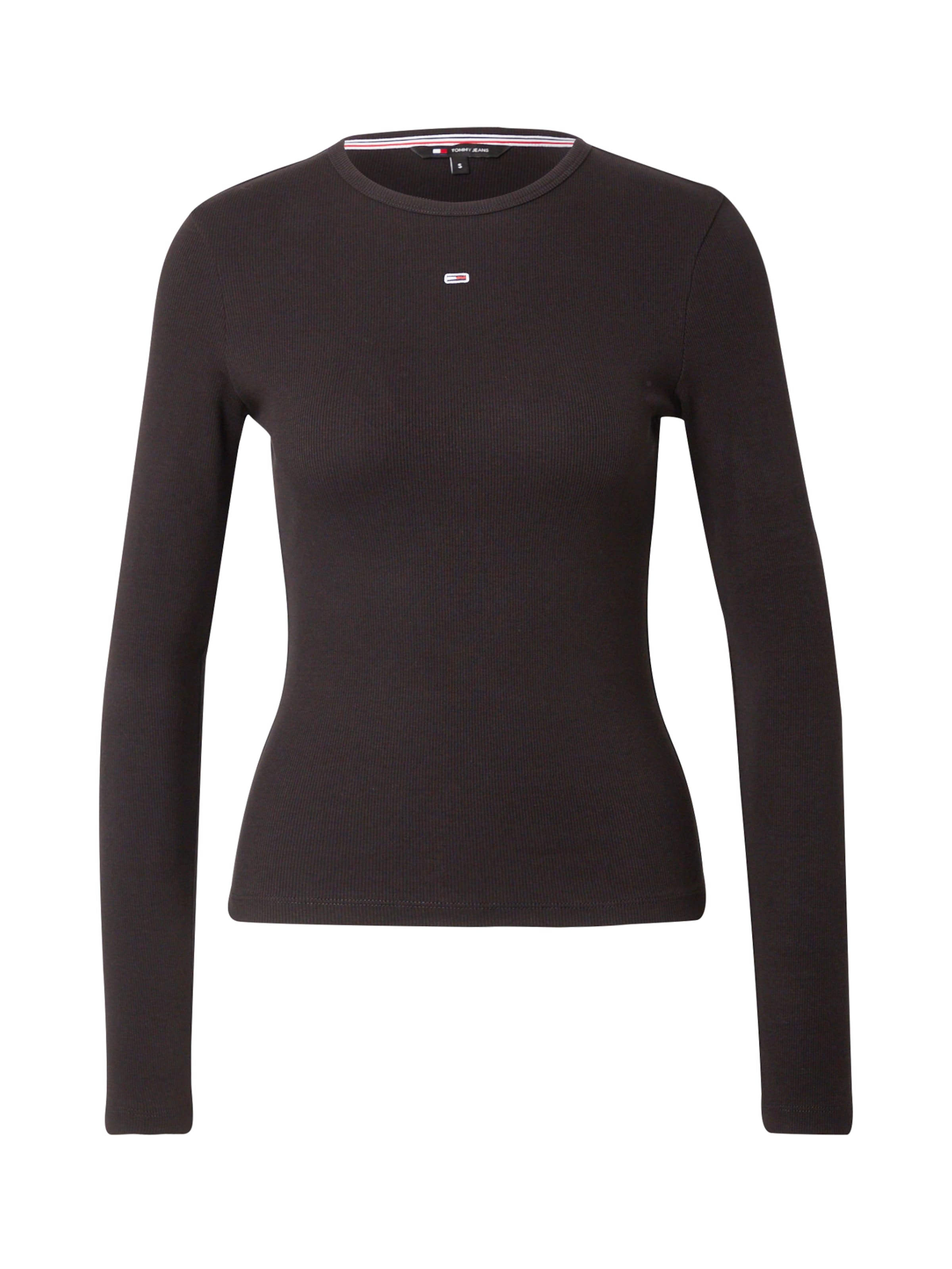 Tommy Jeans Tričko 'ESSENTIAL' – černá: přední strana