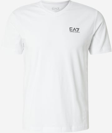 EA7 Emporio Armani Koszulka 'Core Identity' w kolorze biały: przód